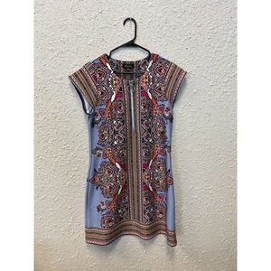 Melissa Paige Petite Multicolor Design Dress Size MP Medium Petite Easter Spring